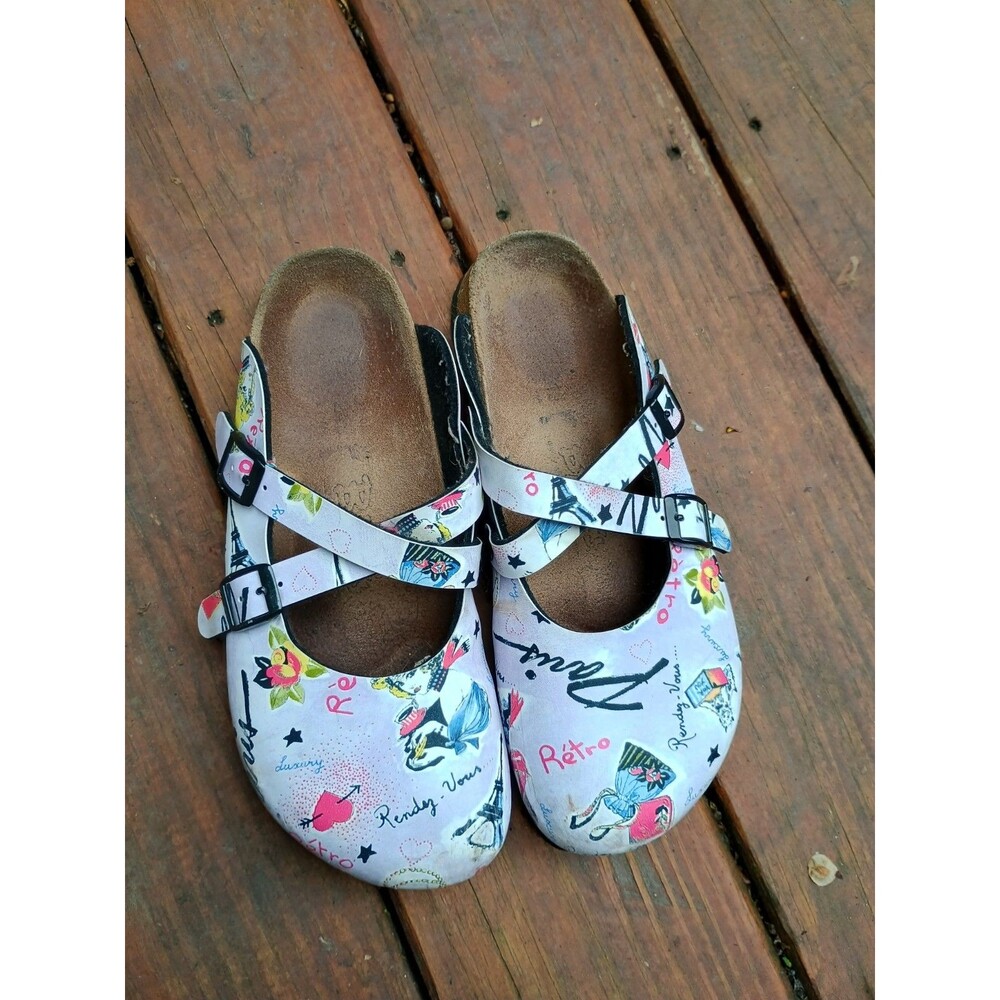 Birki’s by Birkenstock Retro Paris London Mules Clogs EU38 Women's 7 Mens 5